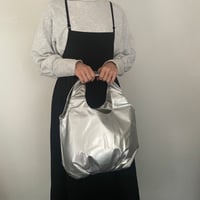 バルーン2WAYトート　シルバー