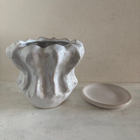 Monochrome Pot B-M White