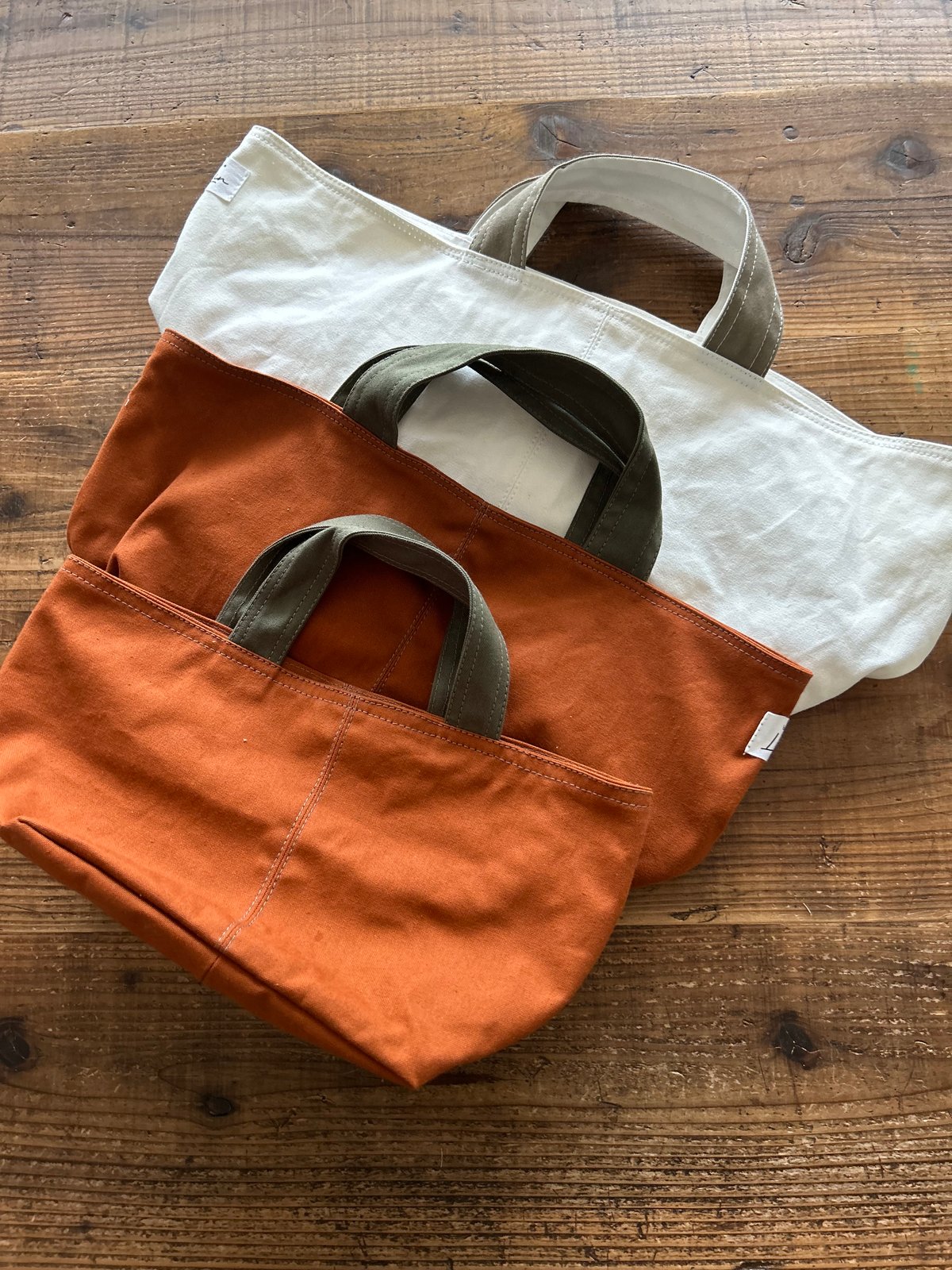 前マチトートバッグ | biscuiterie Le Lin