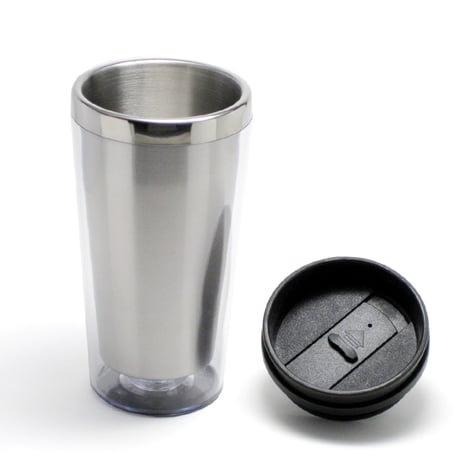 ステンレス製 タンブラー 009C-cl　クリア｜450ml  （18個セット）