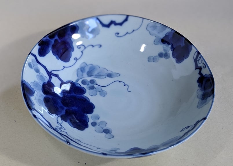 藍染ぶどう】 55浅鉢 | MARUMO STORE