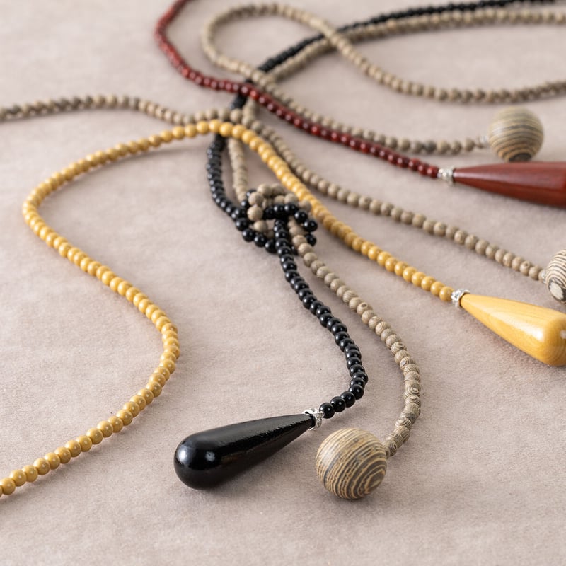 しずくのラリエット | レアウッドビーズBijoux STORE