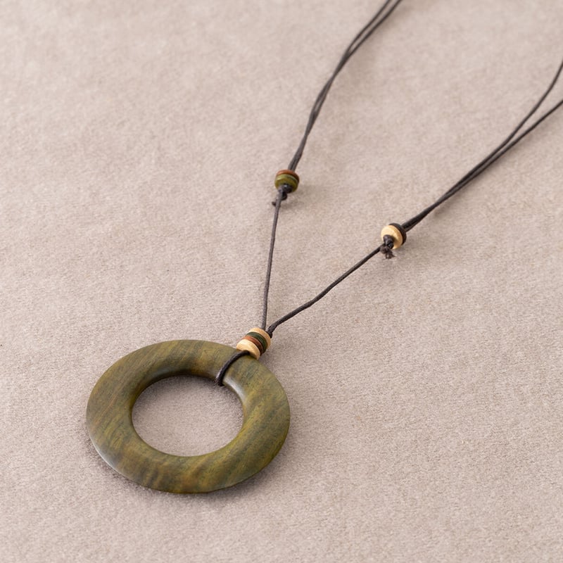 木の環のネックレス | レアウッドビーズBijoux STORE