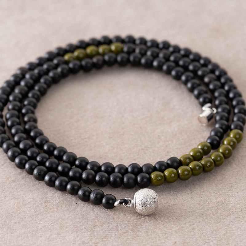 3ウェイで使える木玉のネックレス | レアウッドビーズBijoux STORE