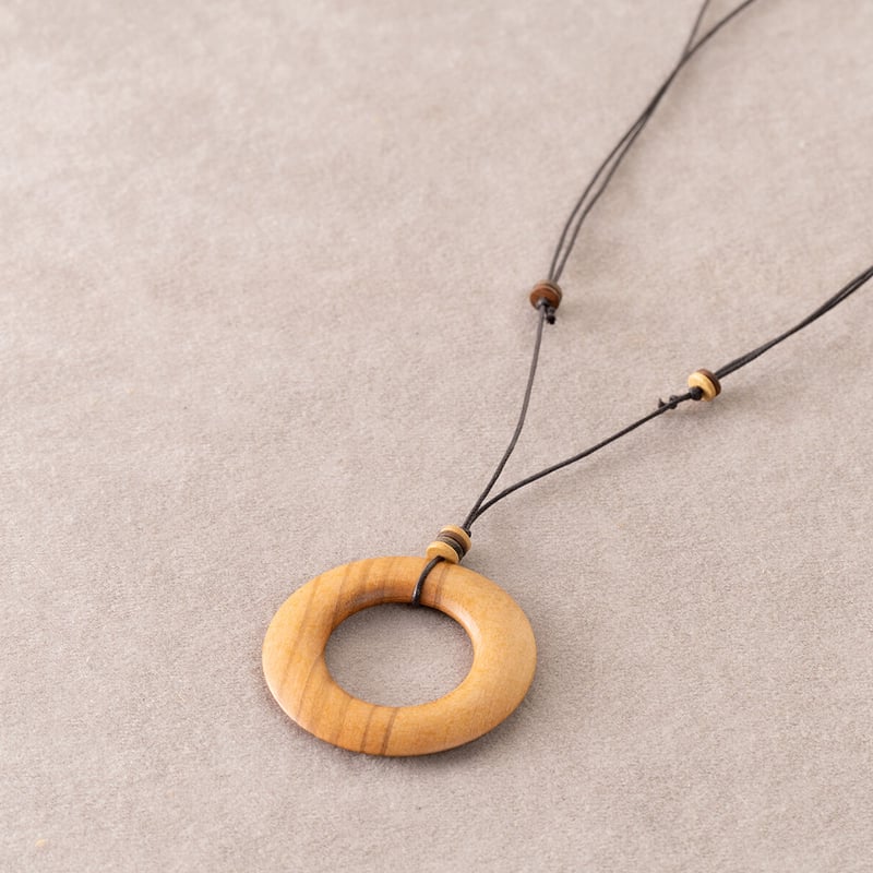 木の環のネックレス | レアウッドビーズBijoux STORE