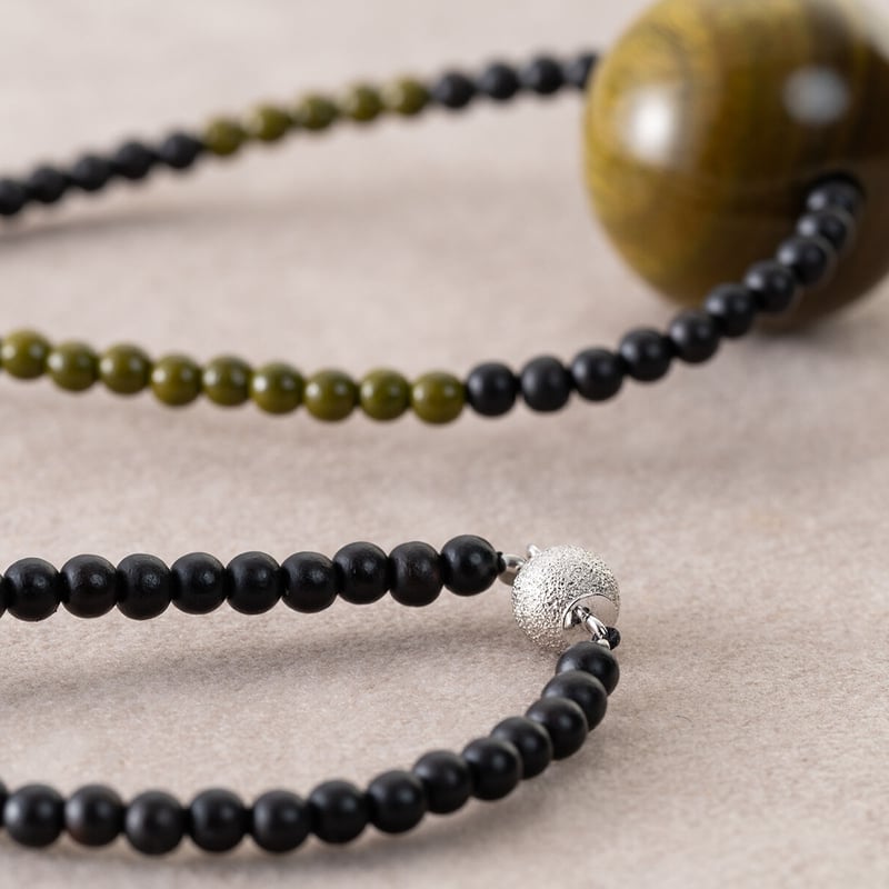 3ウェイで使える木玉のネックレス | レアウッドビーズBijoux STORE