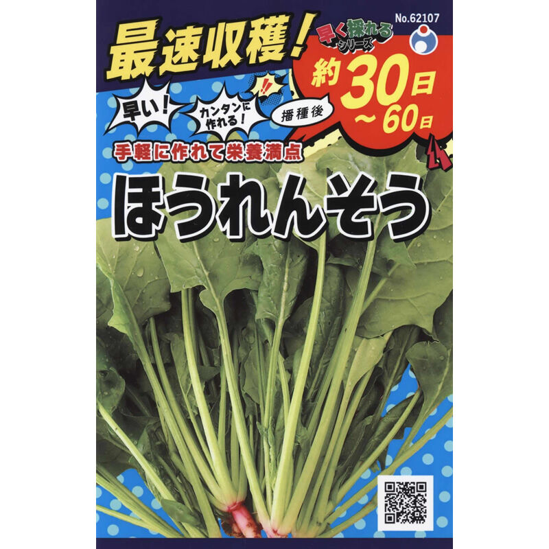 早くとれるほうれんそう / 【62107】 | 花さんぽ｜種子をはじめ園芸
