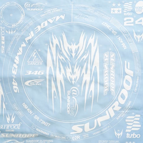 "decal graphic"bandana (SKY BLUE)