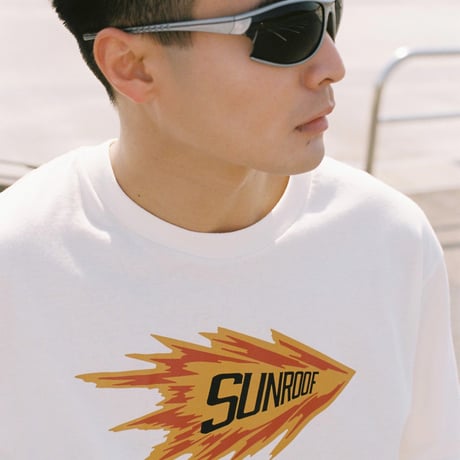 "sunroof racing logo" long sleeve T-shirts (NATURAL)