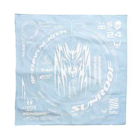 "decal graphic"bandana (SKY BLUE)