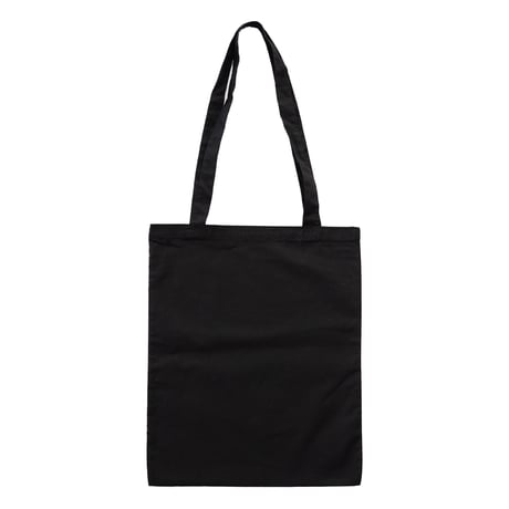 "window sticker graphic" cotton tote bag (BLACK)