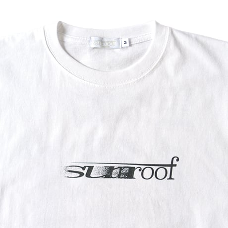 "SR-F paper box graphic" crew neck T-shirt (WHITE)