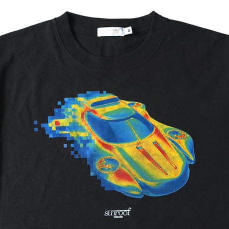 "thermo car graphic" crew neck T-shirt (BLACK)