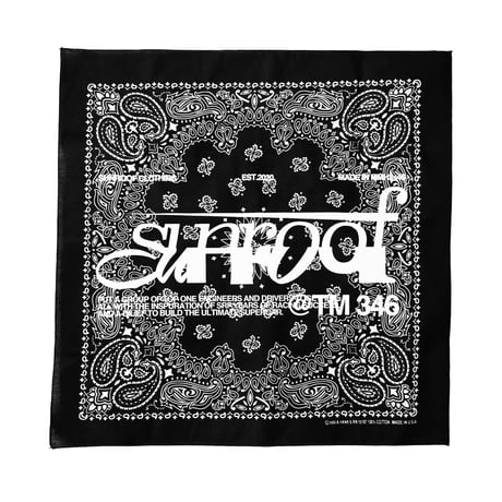 "half logo"bandana (BLACK)