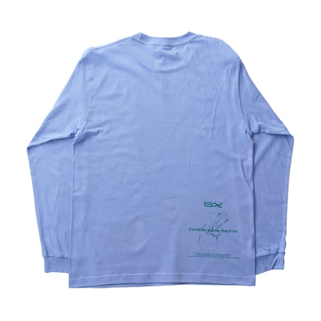 "SX car graphic" long sleeve T-shirts (BLUE)