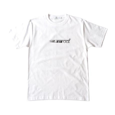 "SR-F paper box graphic" crew neck T-shirt (WHITE)
