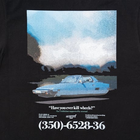 "flying car graphic" T-shirts (BLACK)