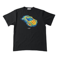 "thermo car graphic" crew neck T-shirt (BLACK)