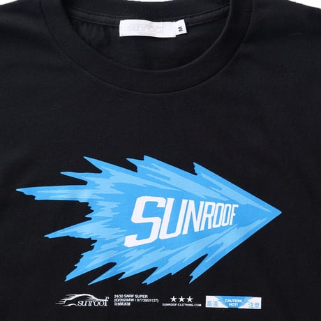 "sunroof racing logo" long sleeve T-shirts (BLACK)