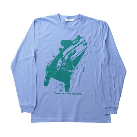 "SX car graphic" long sleeve T-shirts (BLUE)