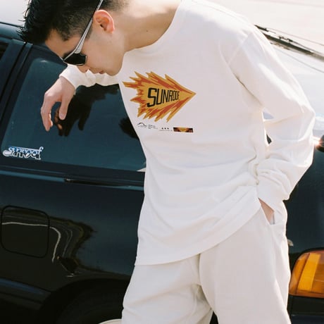 "sunroof racing logo" long sleeve T-shirts (NATURAL)
