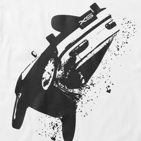 "SX car graphic" long sleeve T-shirts (WHITE)