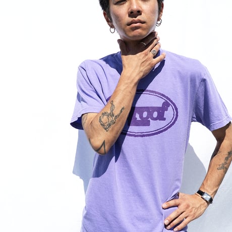 "sunburn logo" crew neck T-shirt (PURPLE)