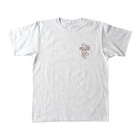 "sundy graphic" crew neck T-shirt (ASH GRAY)