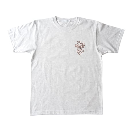 "sundy graphic" crew neck T-shirt (ASH GRAY)