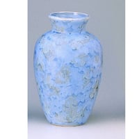 花瓶夏目グリーン　7寸