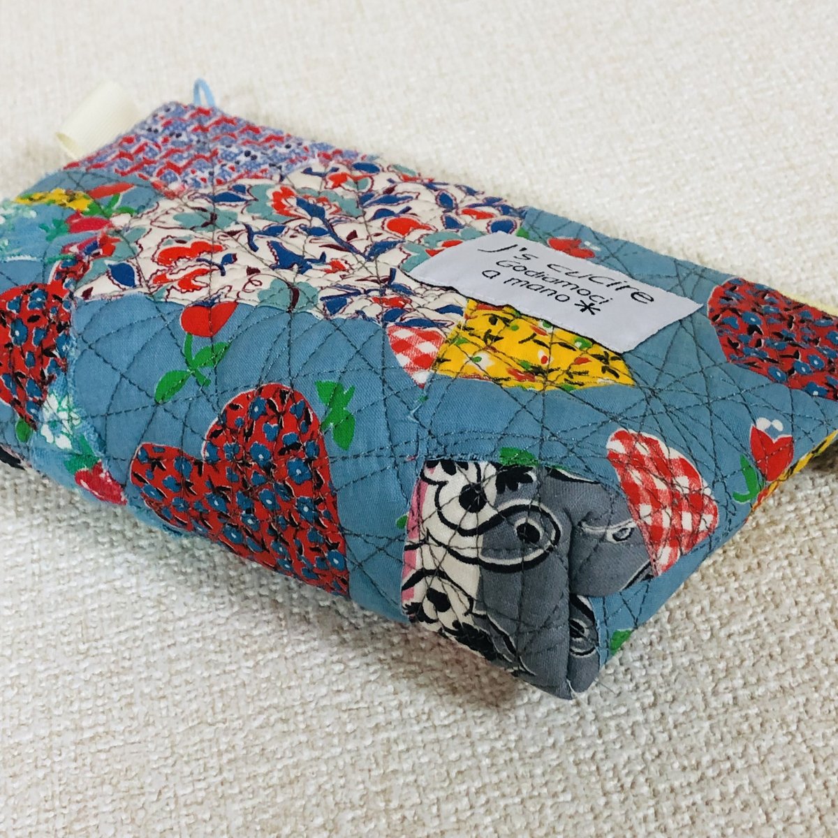 フィードサック　△パッチワーク△　巾着　ポーチ　ヴィンテージ フィードサック △パッチワーク△ 巾着 ポーチ ヴィンテージ 【公式通販】