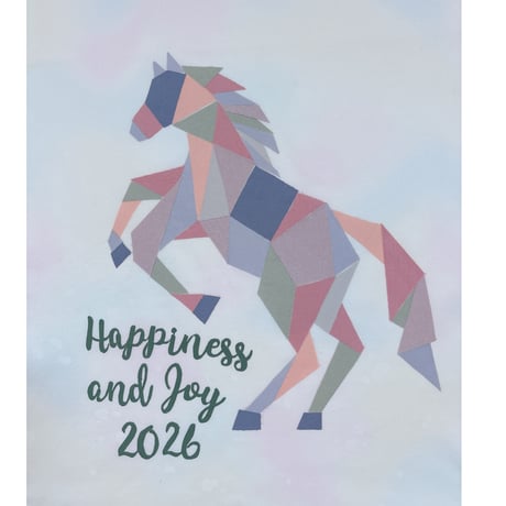 2026Horse quilt pattern  うま年の図案　ダウンロード