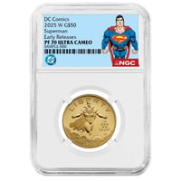 【お取り寄せ】2025年 DCコミックス スーパーマン $50金貨 1/2oz NGC PF70UC