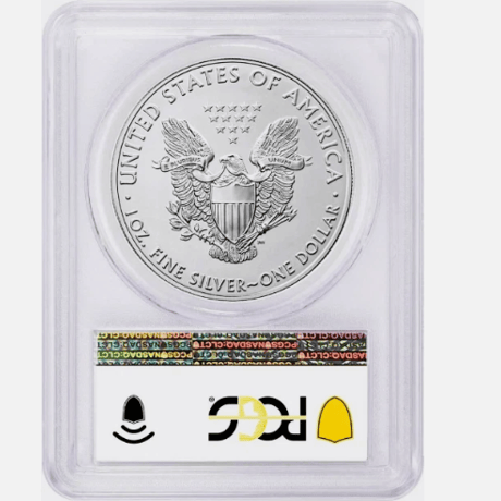 【お取り寄せ】2021年 イーグル銀貨 1oz 緊急発行（Emergency Isuue） PCGS MS70
