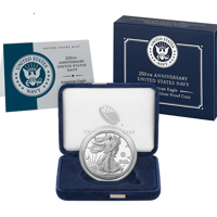 【お取り寄せ】 2025年 アメリカ海軍250周年記念 1oz 銀貨 $1（化粧箱＆証明書付き）