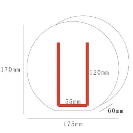 ムーン型フラワーベース