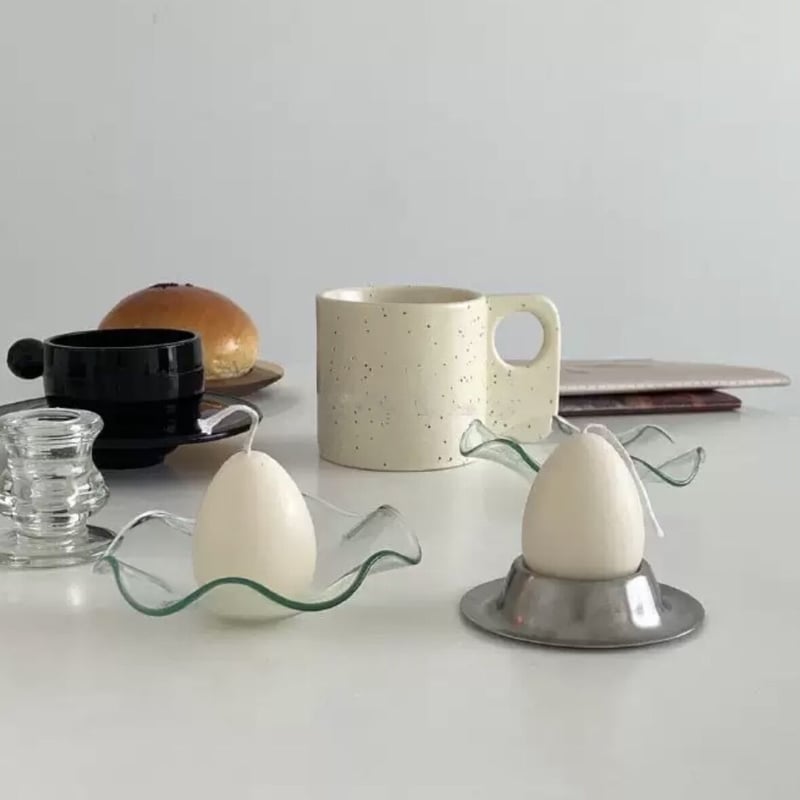 フランス製 エッグキャンドル 2個セット 半熟エッグキャンドル2set