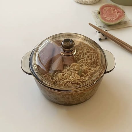 アンバーガラスポット