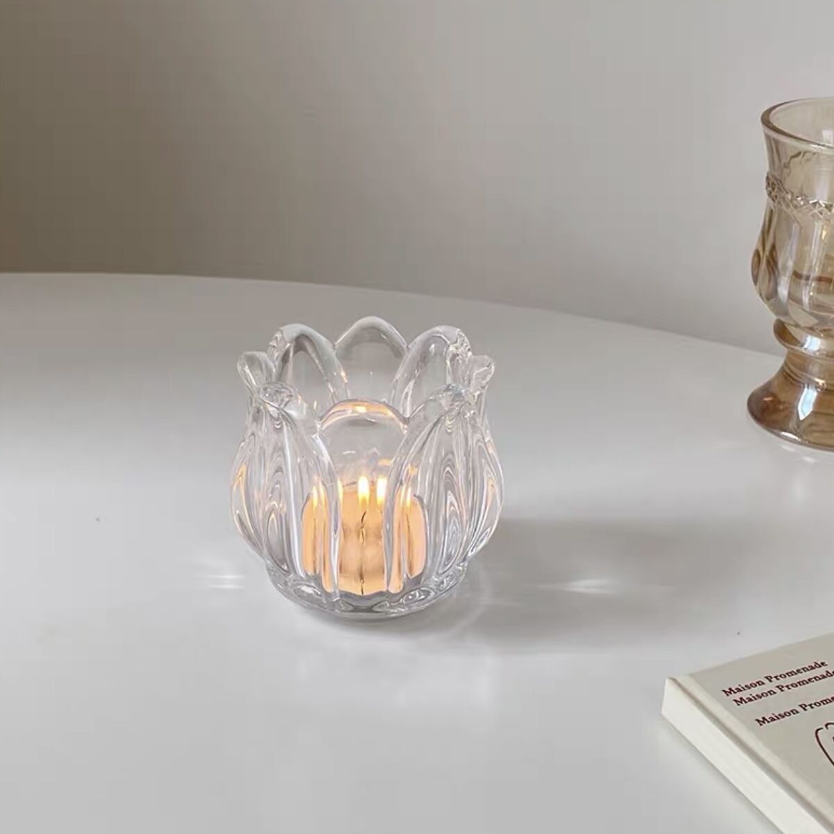 チューリップクリアキャンドルホルダー | Holiday Room