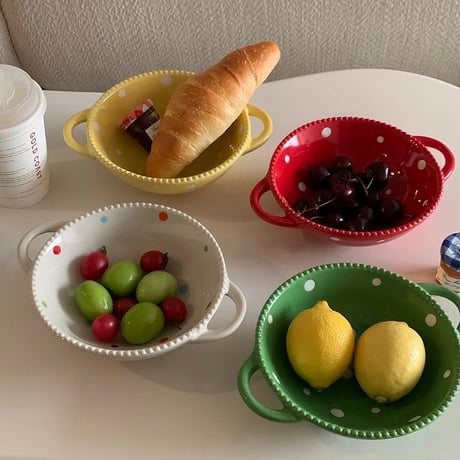 ドットセラミックボウル
