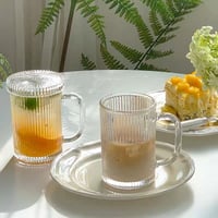 ストライプガラスマグ