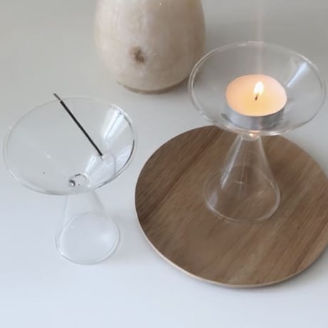 ラウンドクリアインセンスホルダー