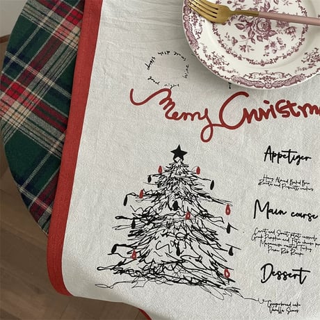 クリスマスファブリックタペストリー