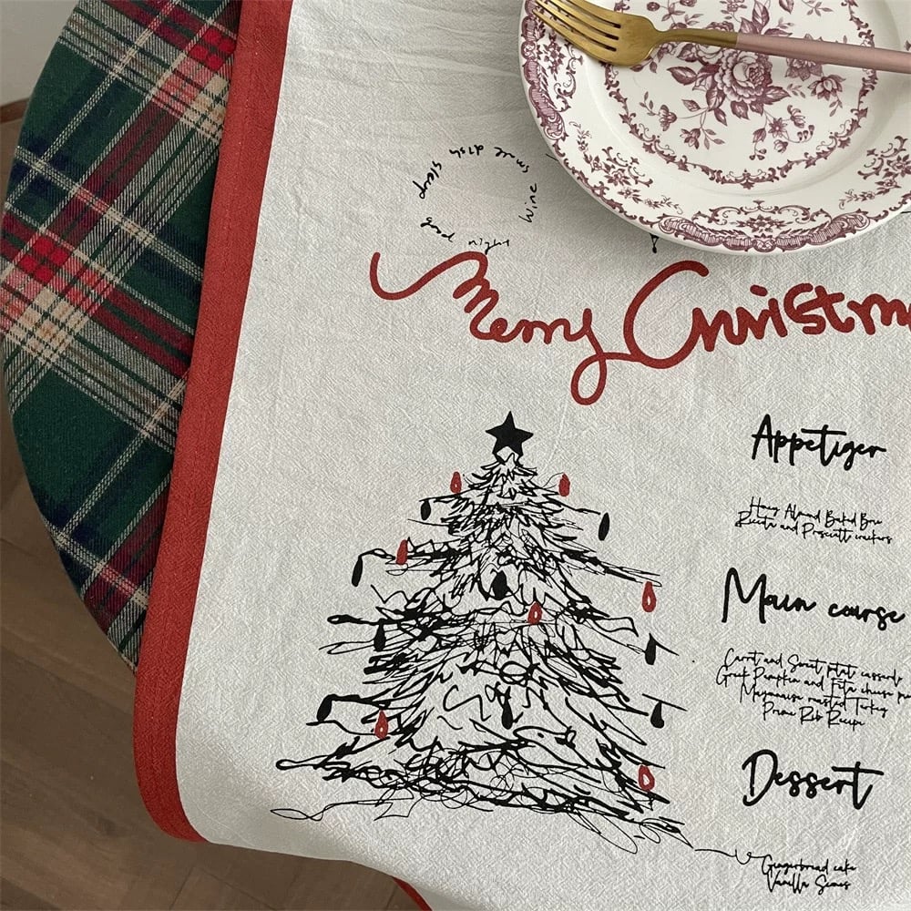 クリスマスファブリックタペストリー | Holiday Room