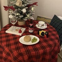 チェックテーブルクロス