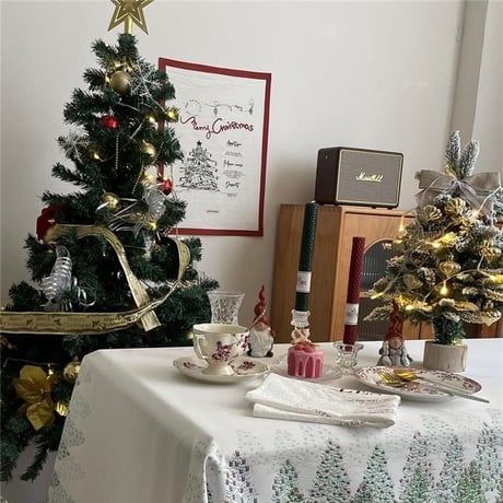 クリスマスファブリックタペストリー
