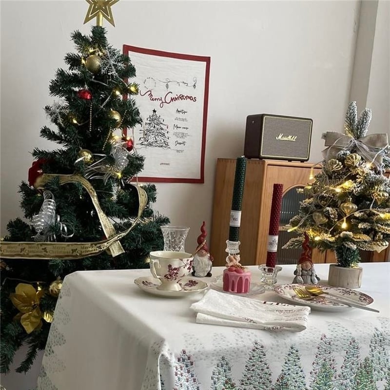 クリスマスファブリックタペストリー | Holiday Room