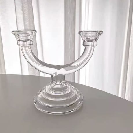 フレンチクリアキャンドルスタンド