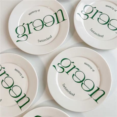 greenセラミックプレート