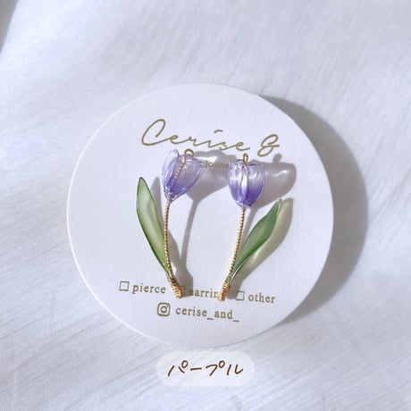 𝗺𝗶𝗻𝗶 𝗧𝗨𝗟𝗜𝗣🌷ピアス/イヤリング
